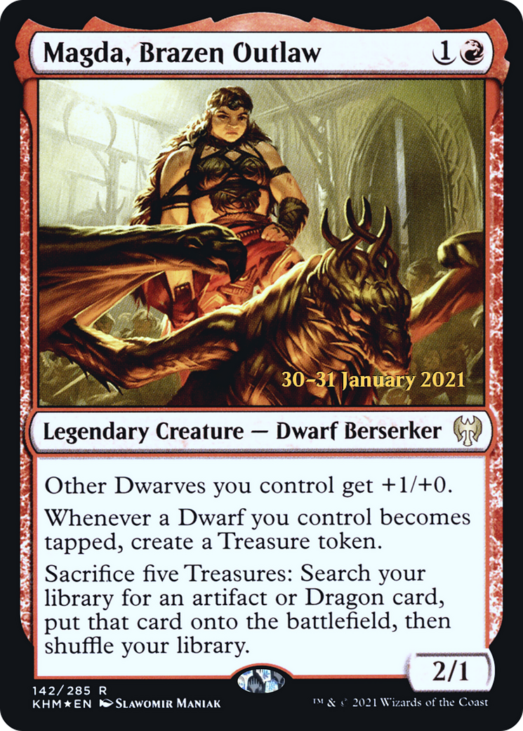 Magda, Brazen Outlaw [Kaldheim Prerelease Promos] | Grognard Games
