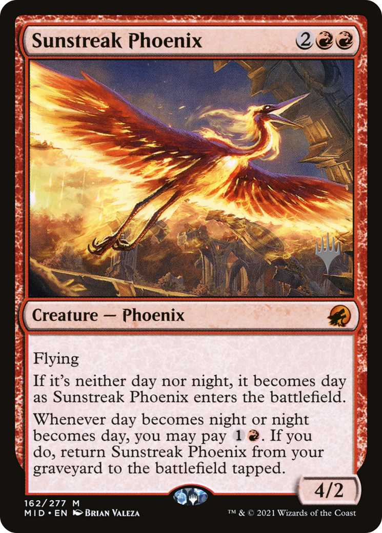 Sunstreak Phoenix (Promo Pack) [Innistrad: Midnight Hunt Promos] | Grognard Games