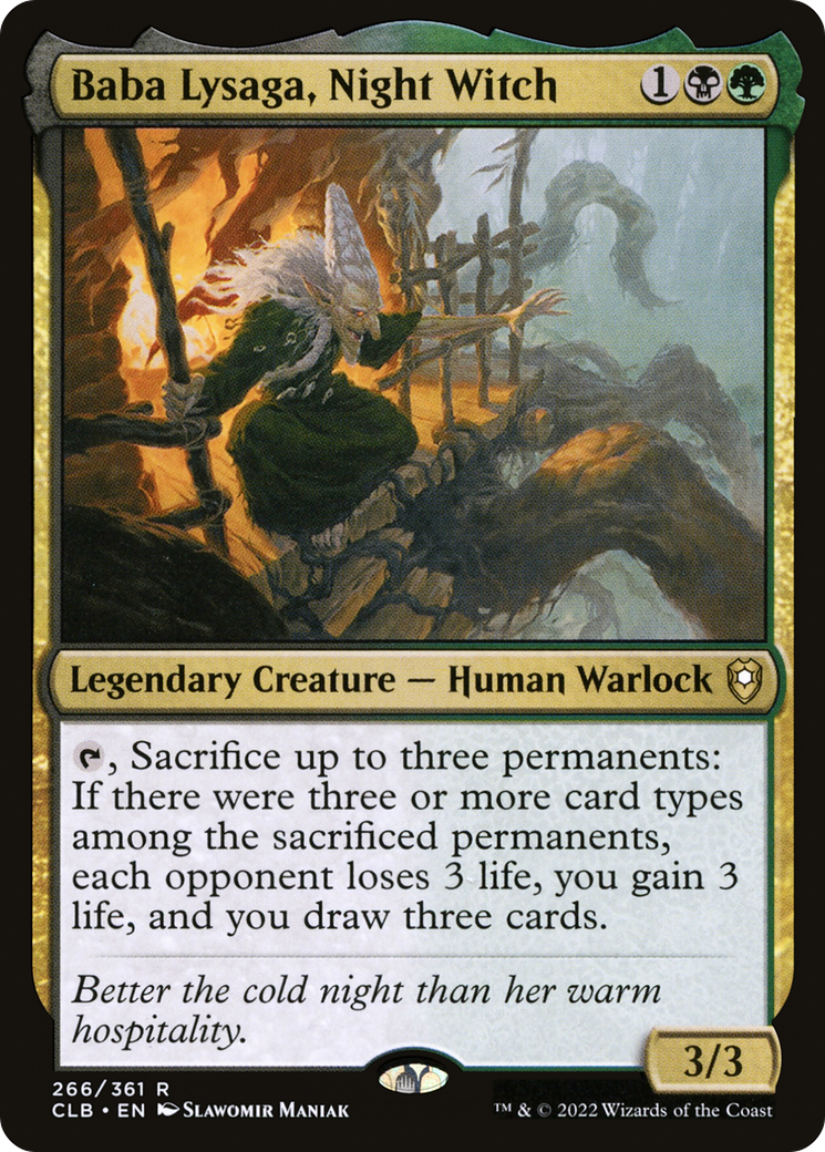 Baba Lysaga, Night Witch [Commander Legends: Battle for Baldur's Gate] | Grognard Games