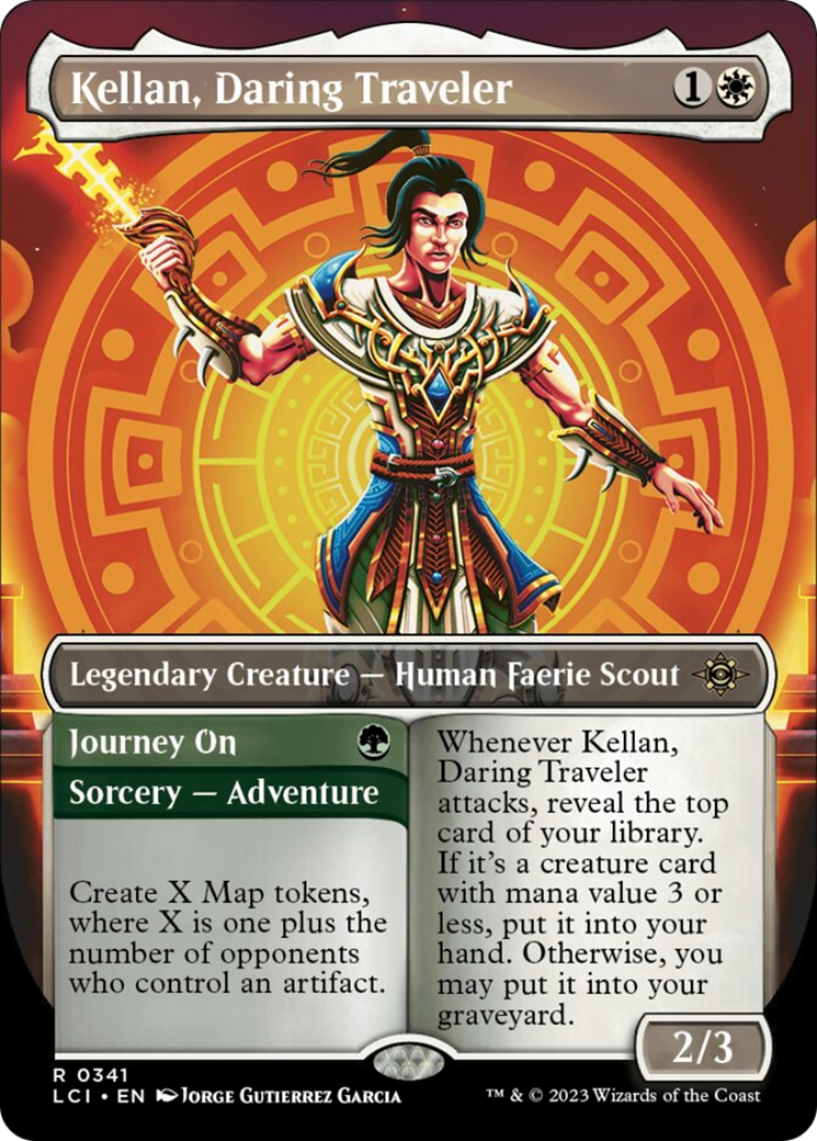 Kellan, Daring Traveler (Borderless) [The Lost Caverns of Ixalan] | Grognard Games