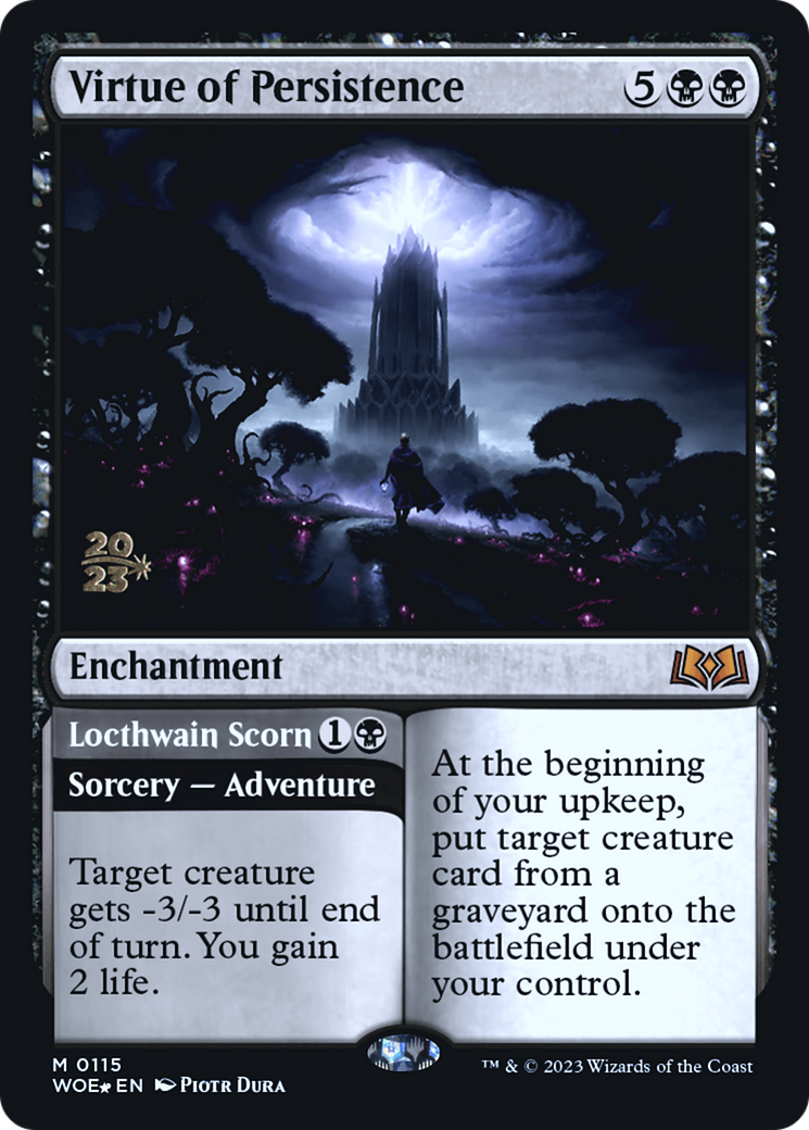 Virtue of Persistence // Locthwain Scorn [Wilds of Eldraine Prerelease Promos] | Grognard Games