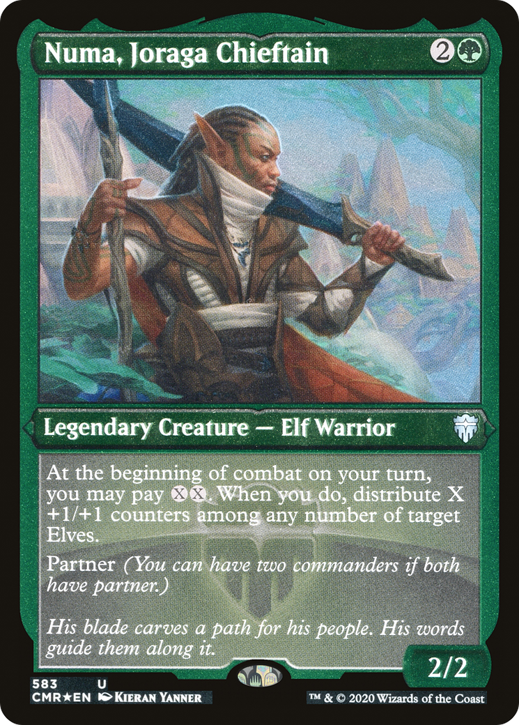 Numa, Joraga Chieftain (Etched) [Commander Legends] | Grognard Games