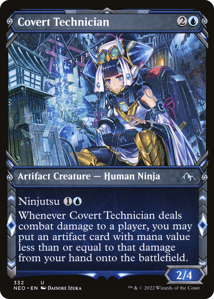 Covert Technician (Showcase Ninja) [Kamigawa: Neon Dynasty] | Grognard Games