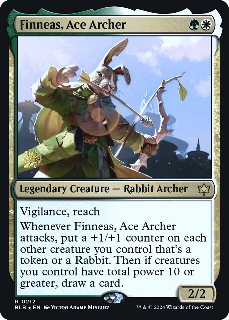 Finneas, Ace Archer [Bloomburrow Prerelease Promos] | Grognard Games