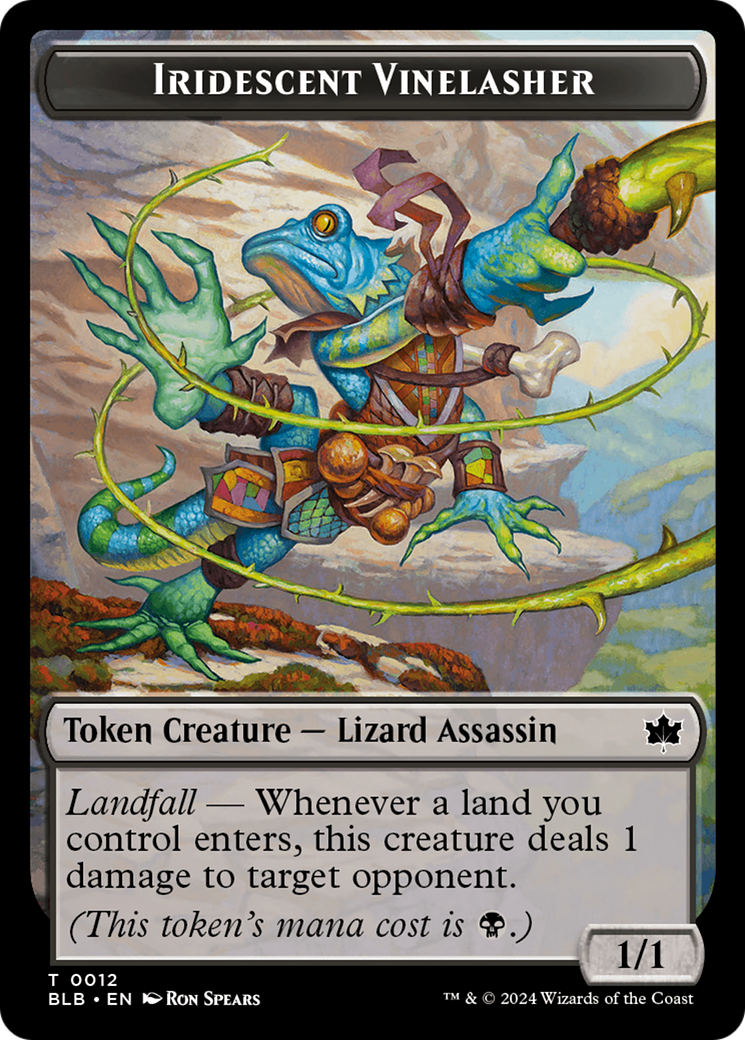 Iridescent Vinelasher (BLB-012) - Bloomburrow Tokens | Grognard Games
