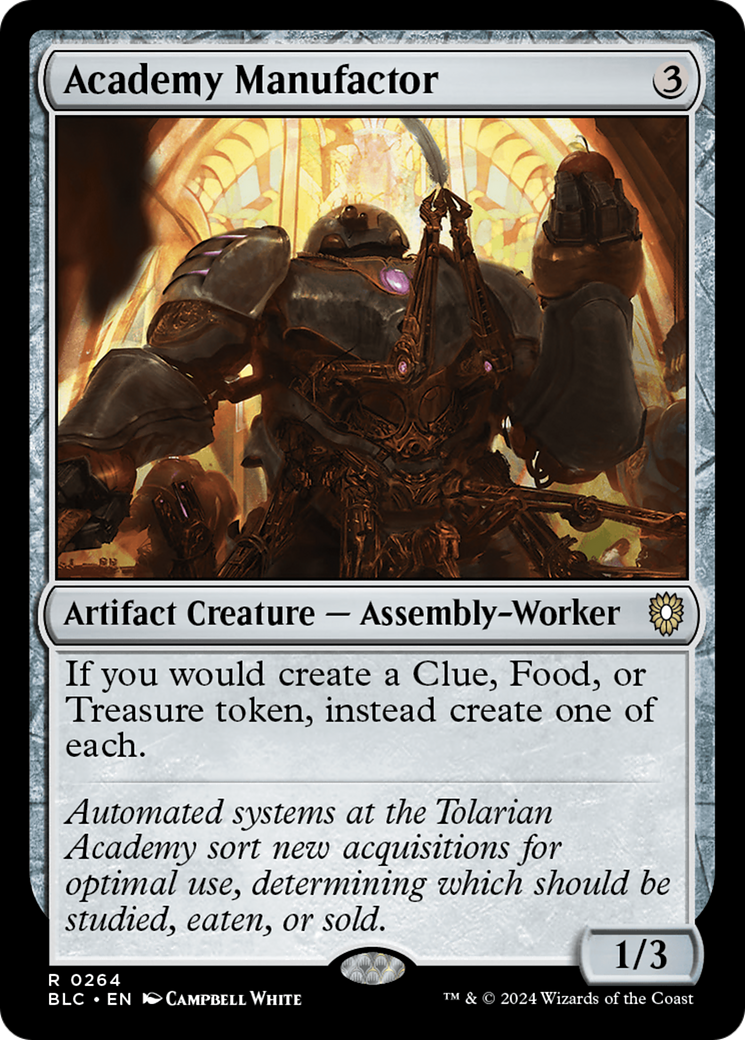 Academy Manufactor [Bloomburrow Commander] | Grognard Games