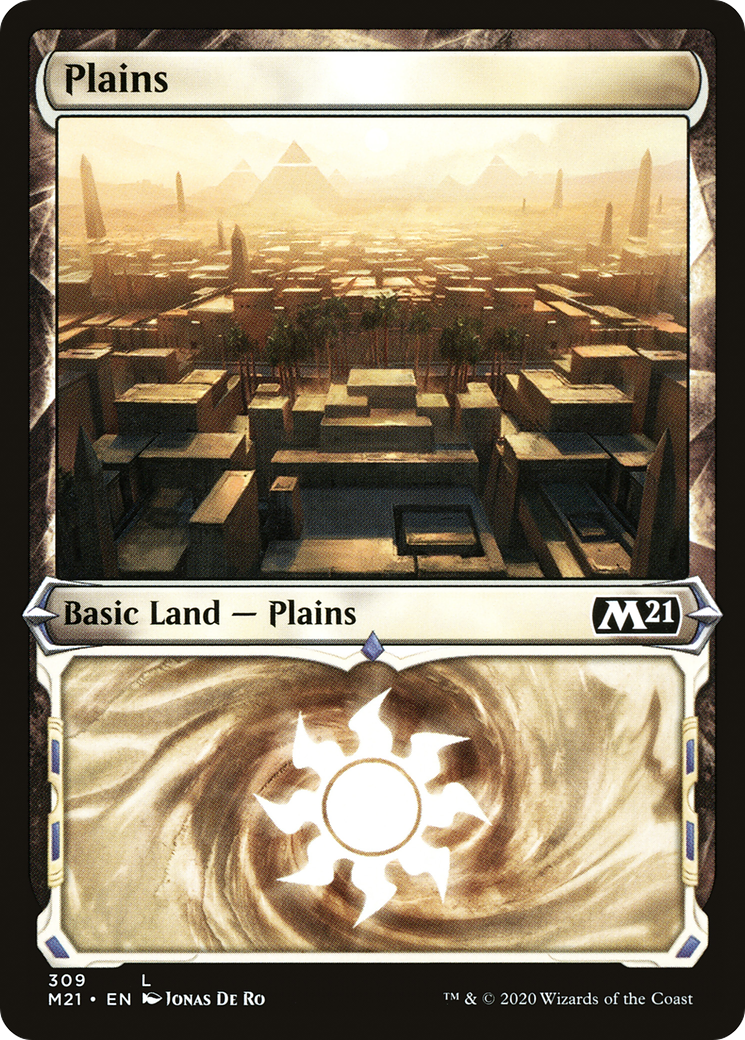 Plains (309) (Showcase) [Core Set 2021] | Grognard Games
