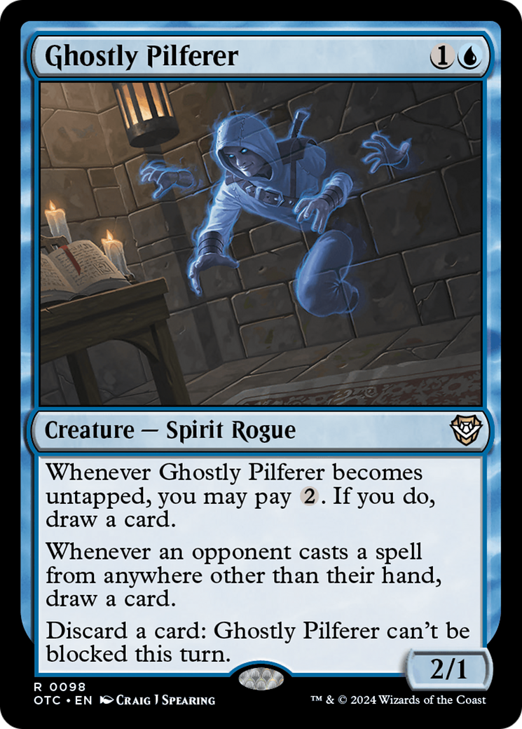 Ghostly Pilferer [Outlaws of Thunder Junction Commander] | Grognard Games