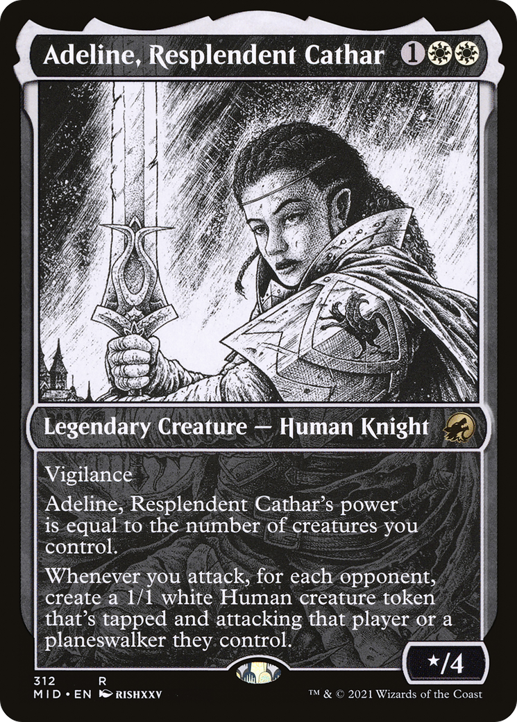 Adeline, Resplendent Cathar (Showcase Eternal Night) [Innistrad: Midnight Hunt] | Grognard Games