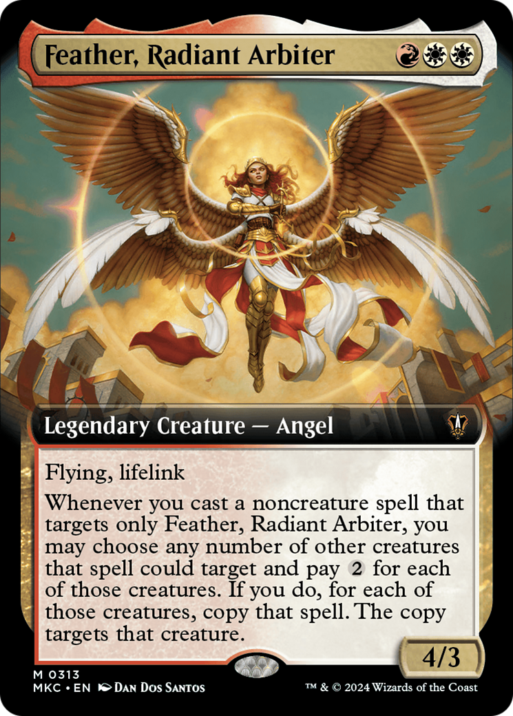 Feather, Radiant Arbiter (Extended Art) [Murders at Karlov Manor Commander] | Grognard Games