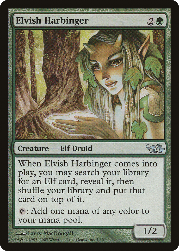 Elvish Harbinger [Duel Decks: Elves vs. Goblins] | Grognard Games