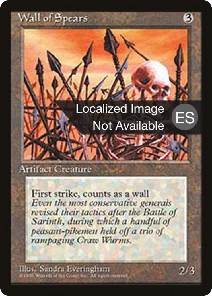 Wall of Spears [Fourth Edition (Foreign Black Border)] | Grognard Games