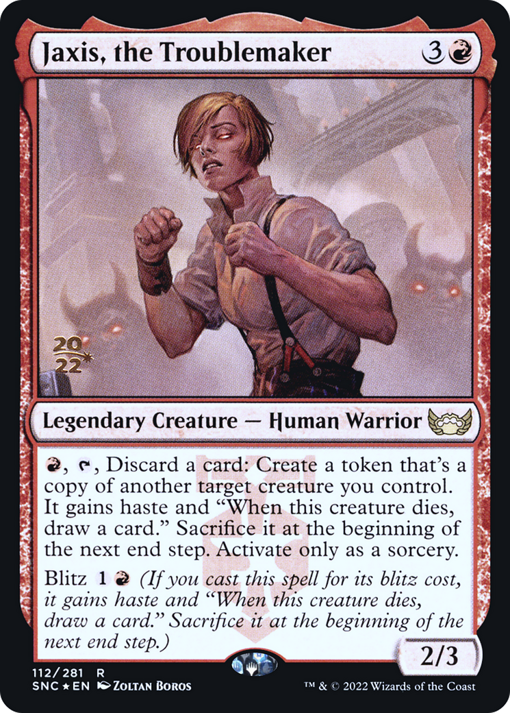 Jaxis, the Troublemaker [Streets of New Capenna Prerelease Promos] | Grognard Games