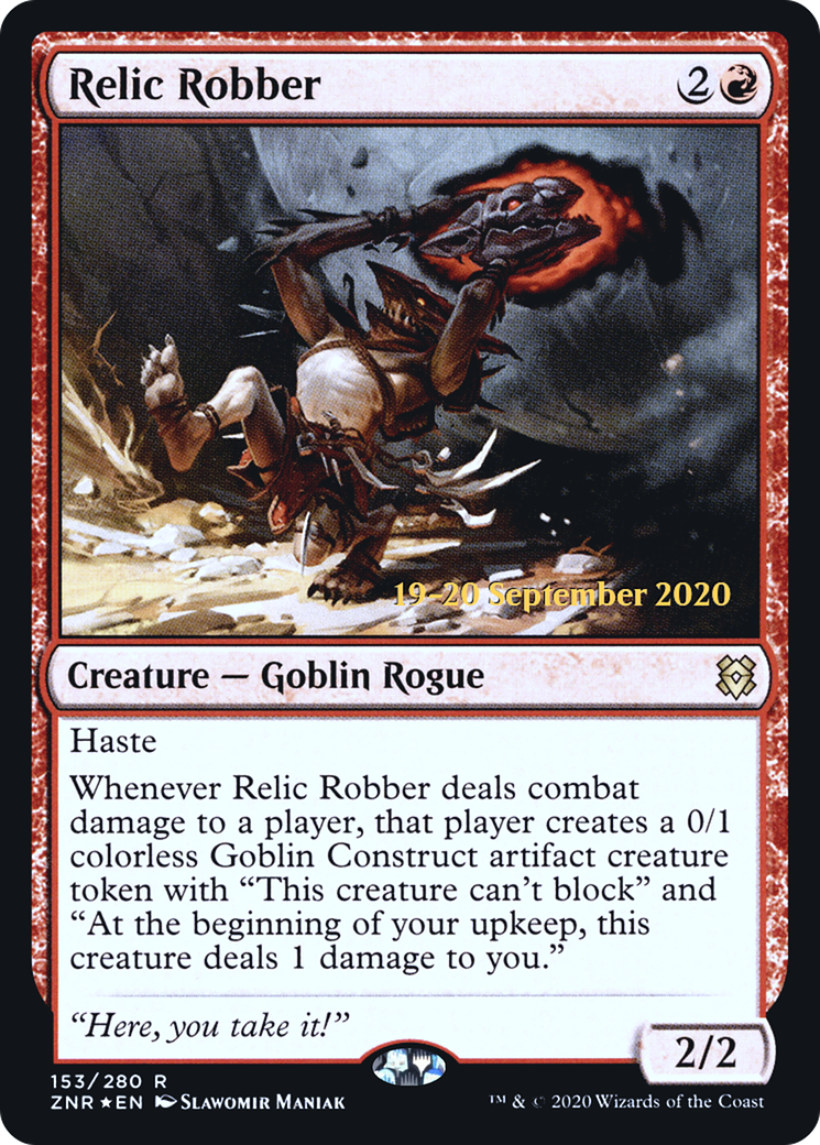 Relic Robber [Zendikar Rising Prerelease Promos] | Grognard Games