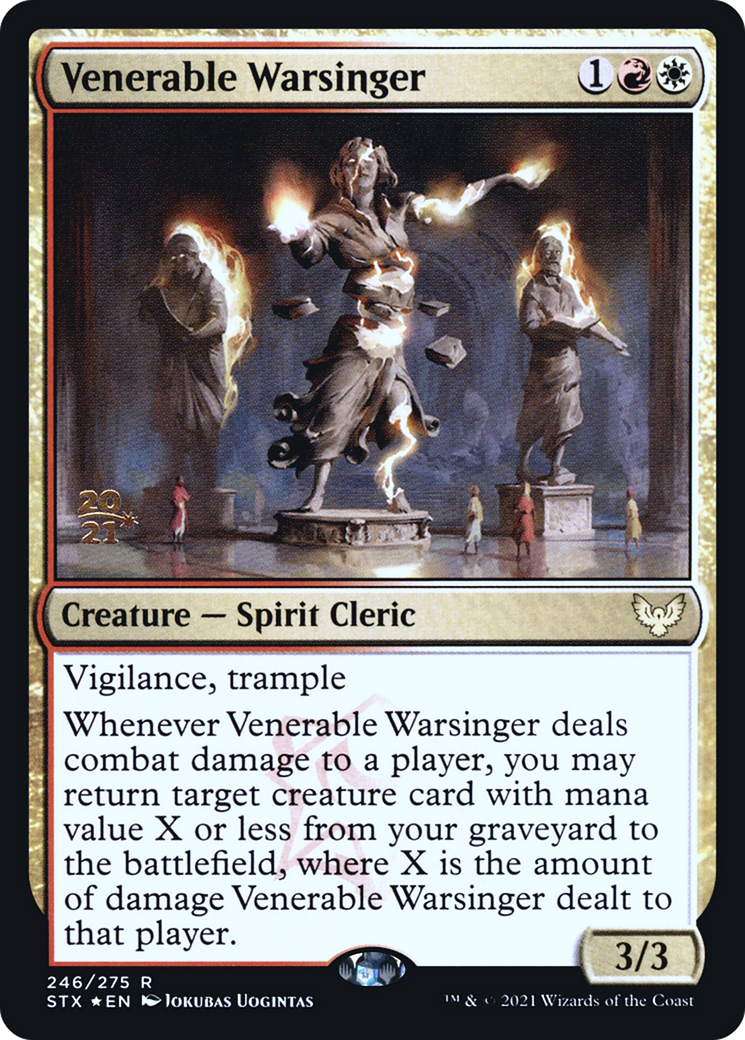 Venerable Warsinger [Strixhaven: School of Mages Prerelease Promos] | Grognard Games