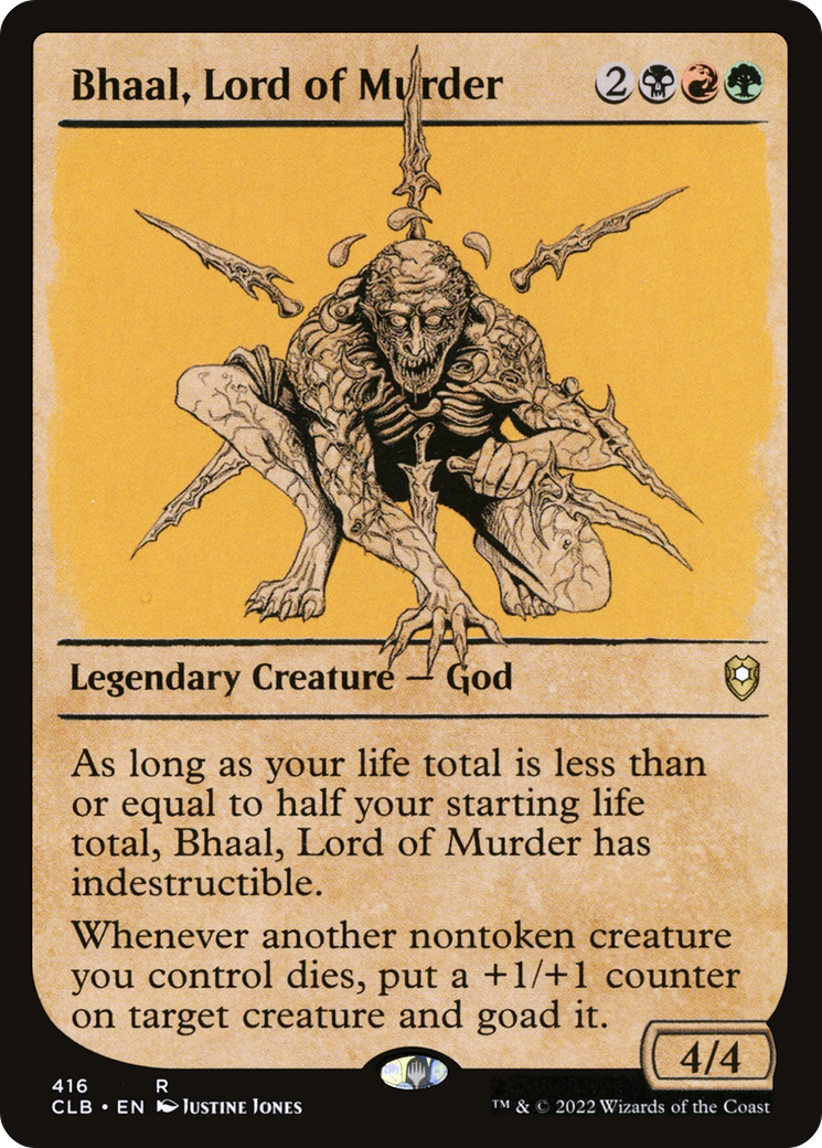 Bhaal, Lord of Murder (Showcase) [Commander Legends: Battle for Baldur's Gate] | Grognard Games