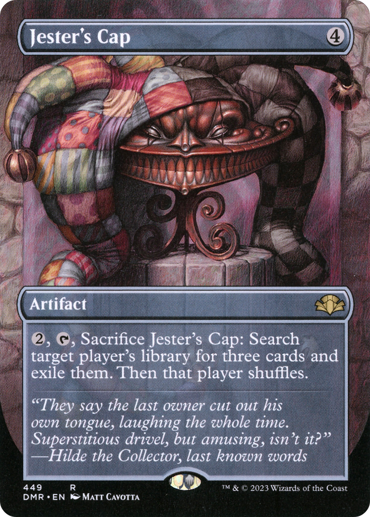Jester's Cap (Borderless Alternate Art) [Dominaria Remastered] | Grognard Games