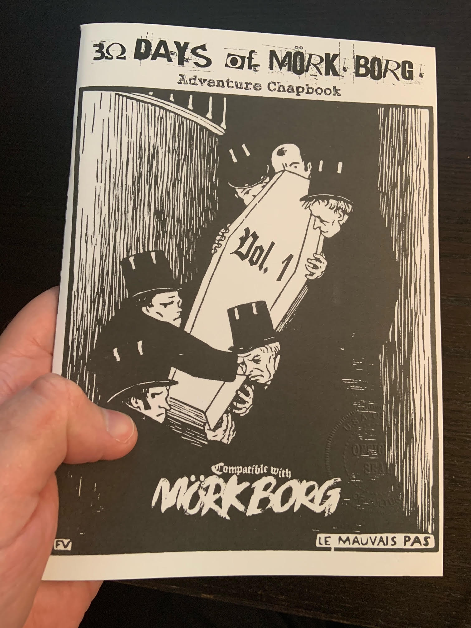 30 DAYS OF MORK BORG ADVENTURE CHAPBOOK VOL. 1 | Grognard Games