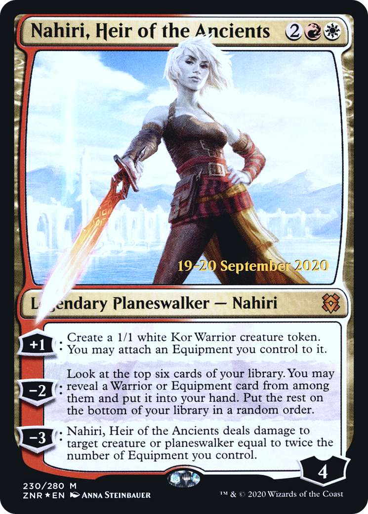 Nahiri, Heir of the Ancients [Zendikar Rising Prerelease Promos] | Grognard Games