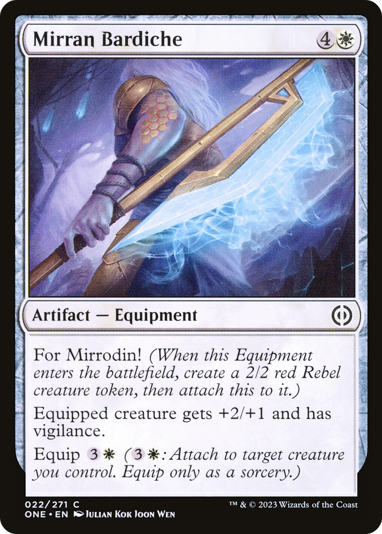 Mirran Bardiche [Phyrexia: All Will Be One] | Grognard Games