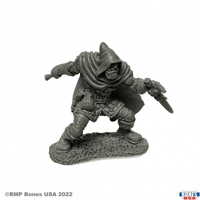 Reaper Bones 30085 Rogan, Half Orc Thief | Grognard Games