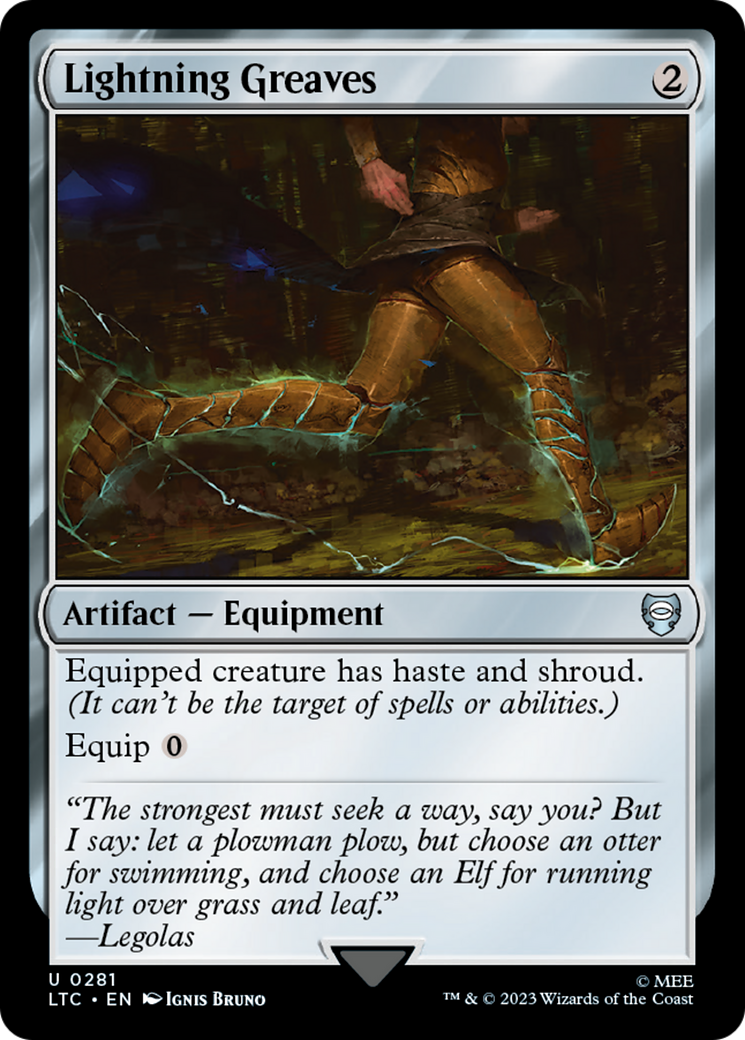 Lightning Greaves [The Lord of the Rings: Tales of Middle-Earth Commander] | Grognard Games