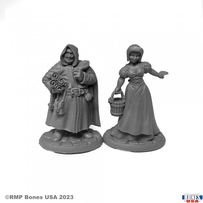 Bones 30121 TOWNSFOLK: SAGE AND MILK MAID | Grognard Games