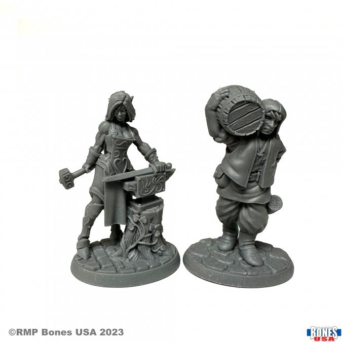 Bones 30124 TOWNSFOLK: COOPER AND BLACKSMITH | Grognard Games