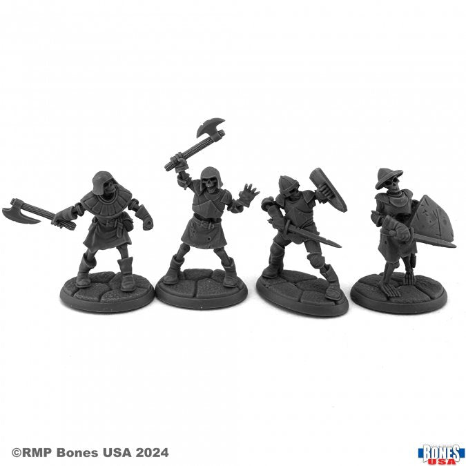 Reaper Legends 30176 Skeleton Guardians II (4) | Grognard Games