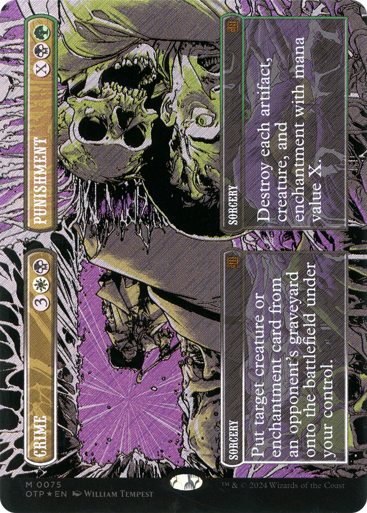 Crime // Punishment (Textured Foil) [Outlaws of Thunder Junction: Breaking News] | Grognard Games