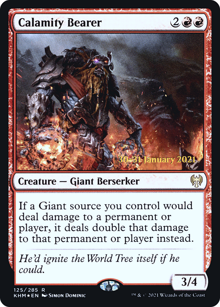 Calamity Bearer [Kaldheim Prerelease Promos] | Grognard Games