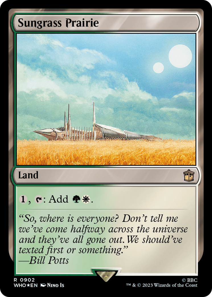 Sungrass Prairie (Surge Foil) [Doctor Who] | Grognard Games
