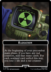 Radiation // Clue Double-Sided Token [Fallout Tokens] | Grognard Games