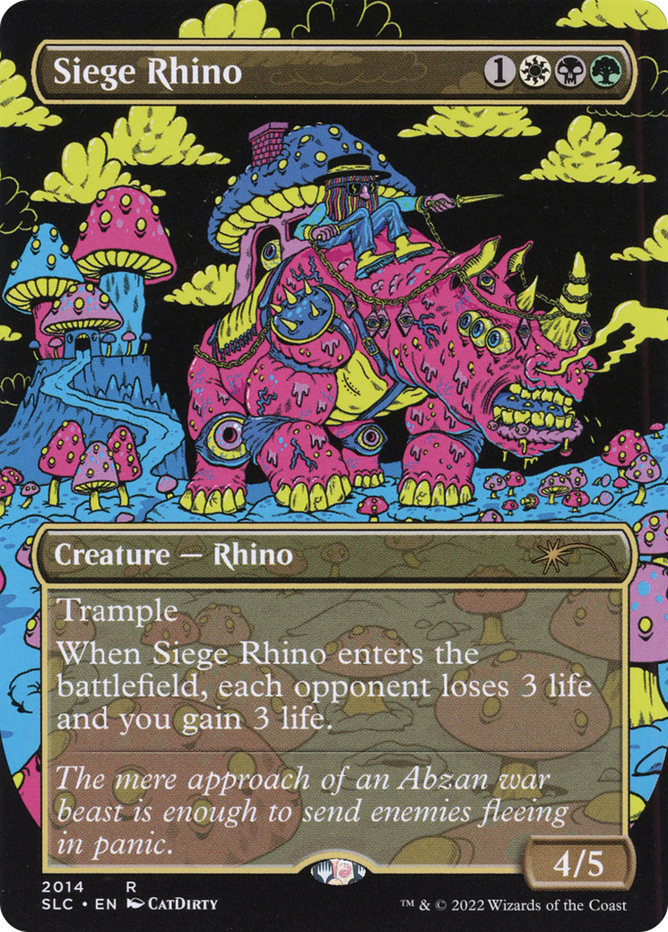 Siege Rhino (Borderless) [Secret Lair 30th Anniversary Countdown Kit] | Grognard Games