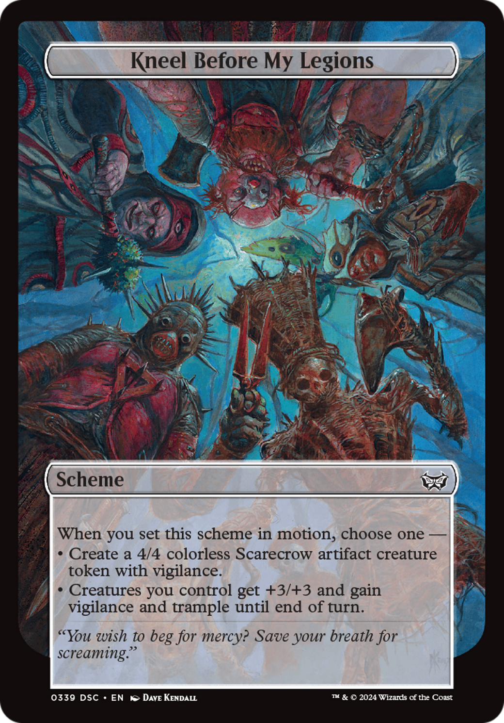 Kneel Before My Legions (Full Art) [Duskmourn: Archenemy] | Grognard Games