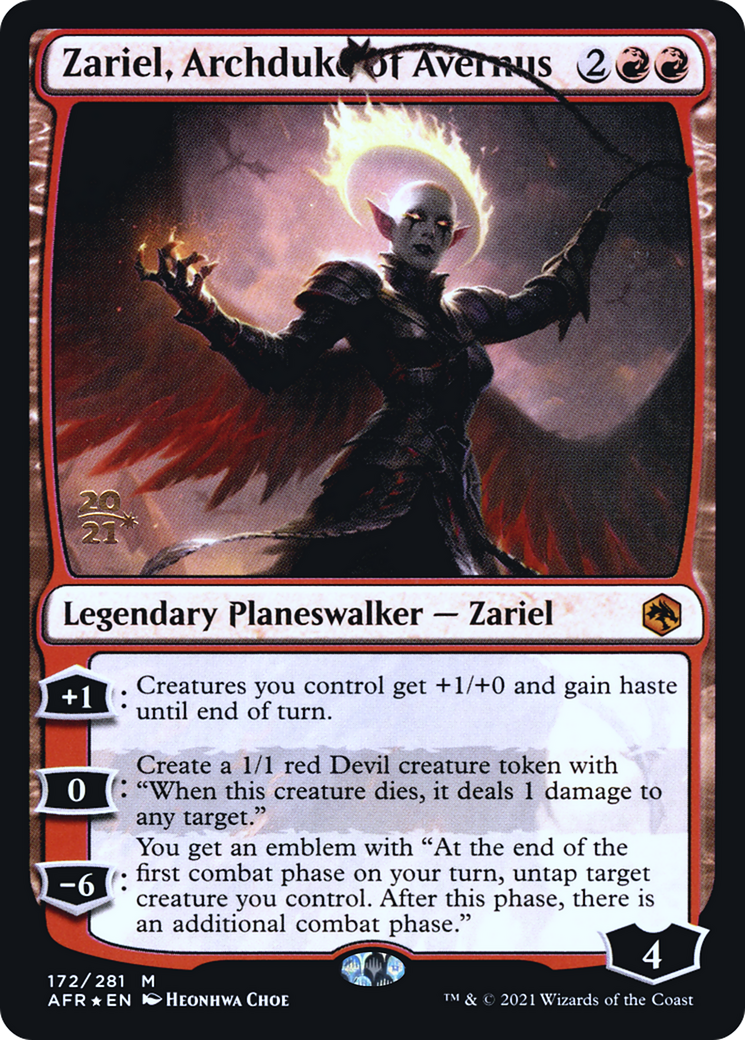 Zariel, Archduke of Avernus [Dungeons & Dragons: Adventures in the Forgotten Realms Prerelease Promos] | Grognard Games