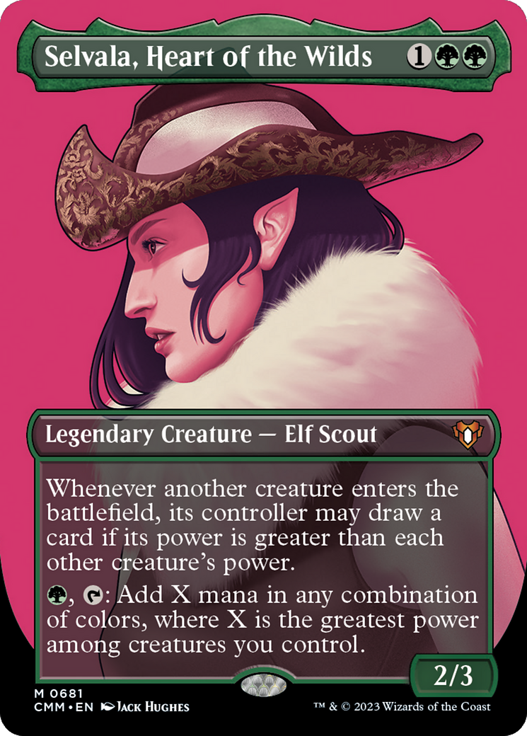 Selvala, Heart of the Wilds (Borderless Profile) [Commander Masters] | Grognard Games