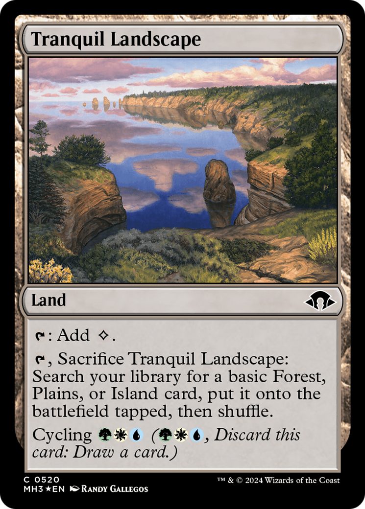 Tranquil Landscape (Ripple Foil) [Modern Horizons 3] | Grognard Games