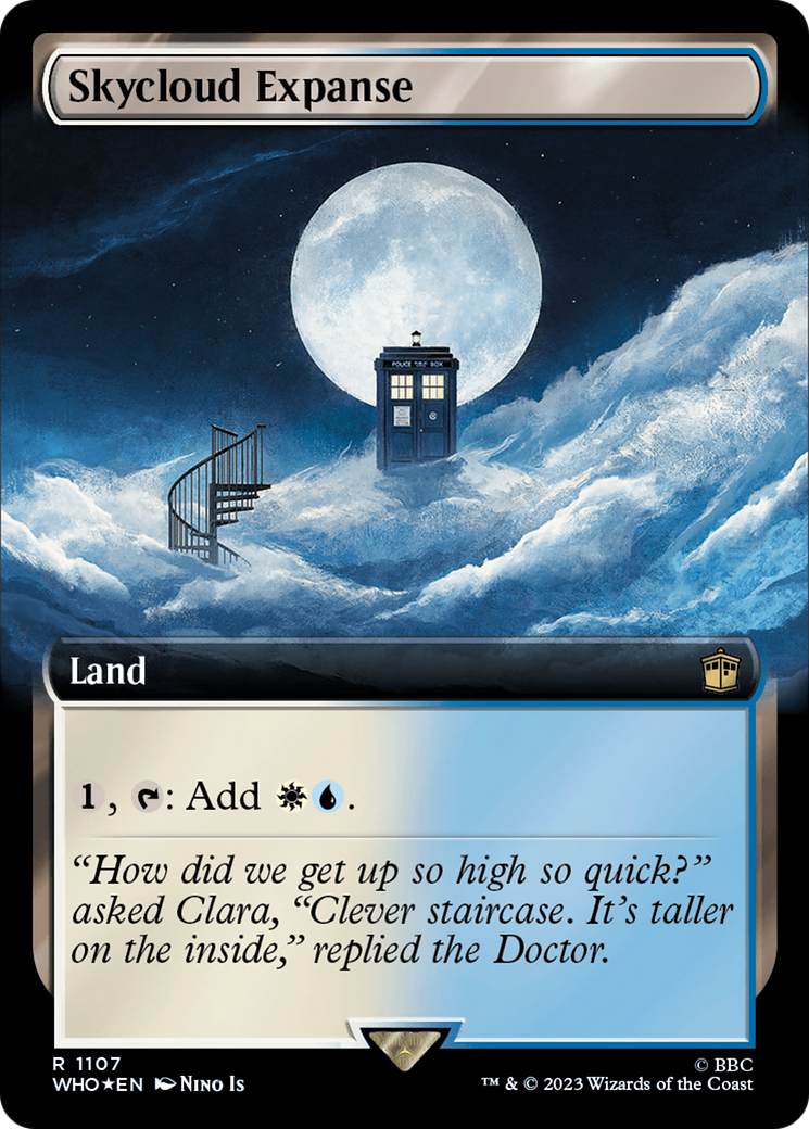 Skycloud Expanse (Extended Art) (Surge Foil) [Doctor Who] | Grognard Games