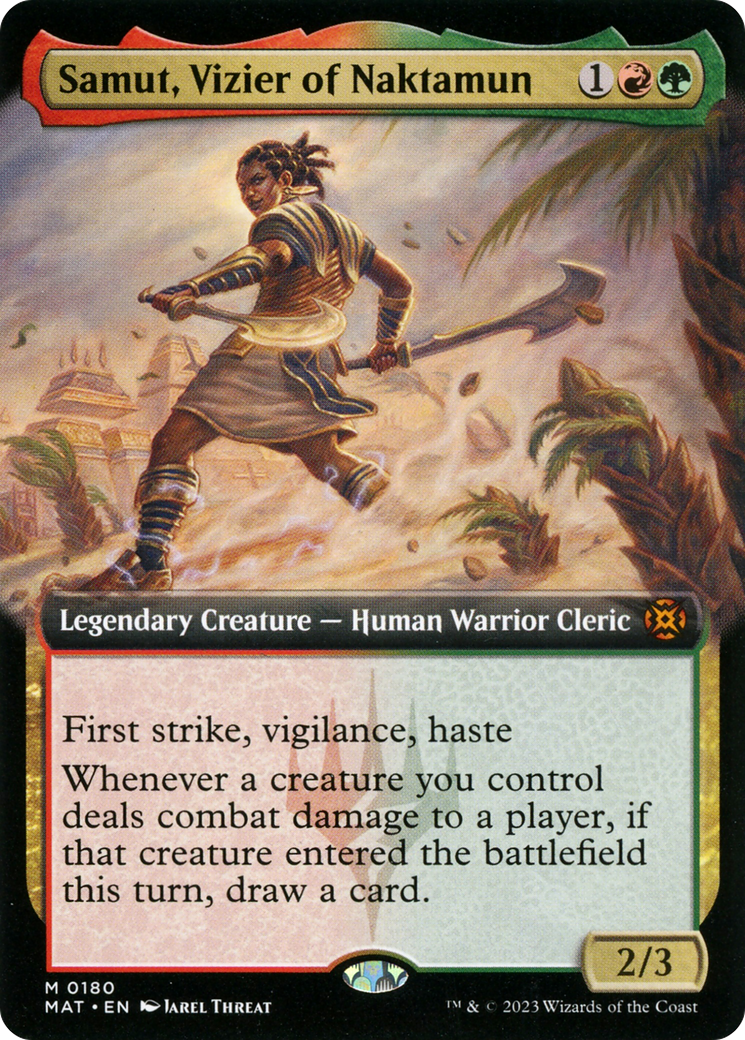 Samut, Vizier of Naktamun (MAT-180) - March of the Machine: The Aftermath: (Extended Art) Foil | Grognard Games