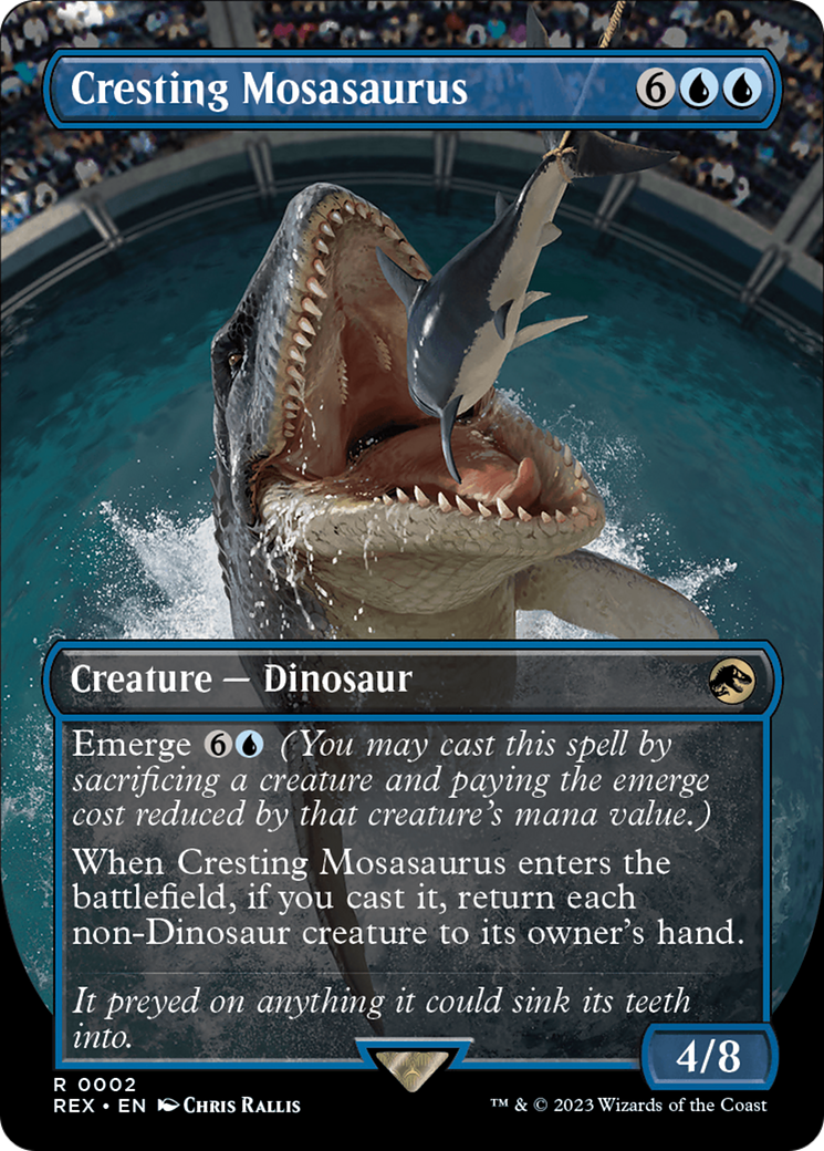 Cresting Mosasaurus (Borderless) [Jurassic World Collection] | Grognard Games