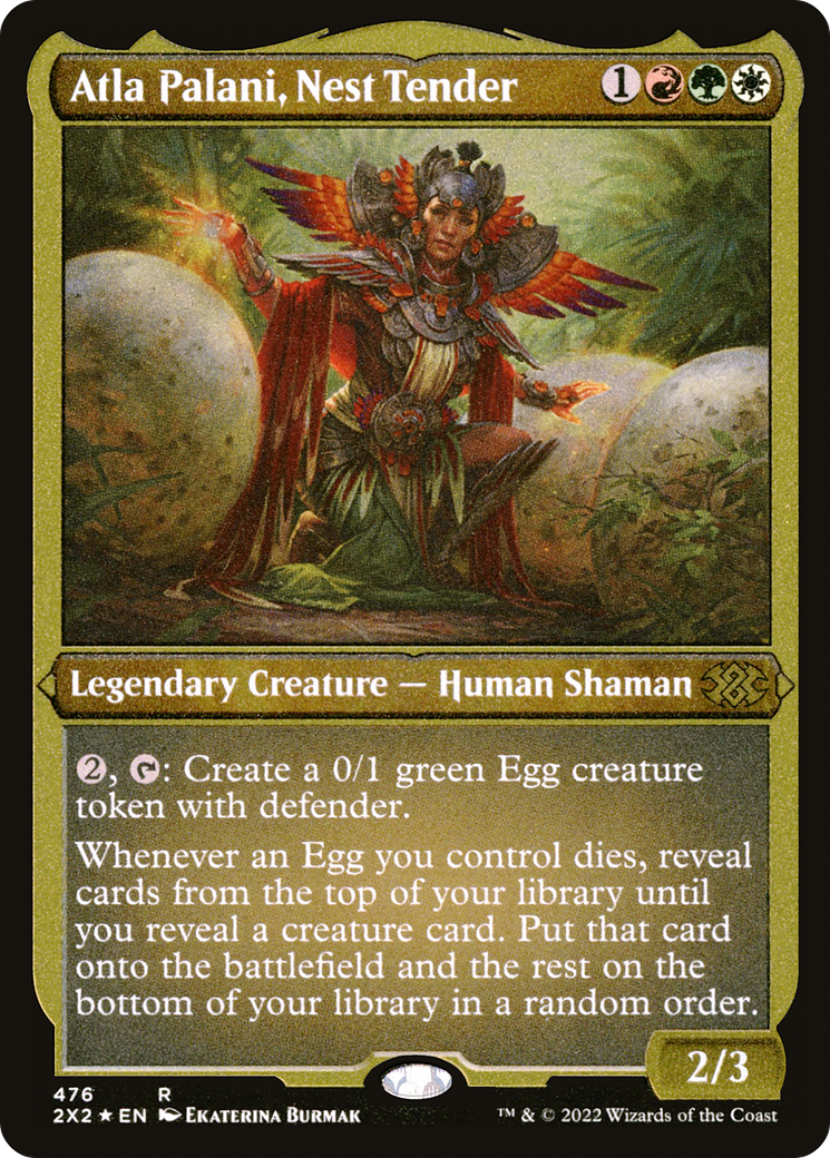 Atla Palani, Nest Tender (Foil Etched) (2X2-476) - Double Masters 2022 Foil | Grognard Games