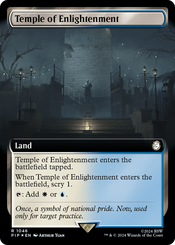 Temple of Enlightenment (Extended Art) (Surge Foil) [Fallout] | Grognard Games