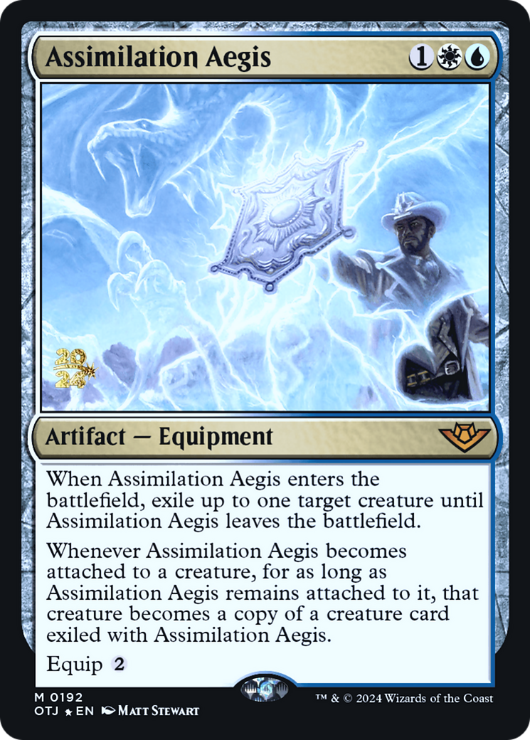 Assimilation Aegis [Outlaws of Thunder Junction Prerelease Promos] | Grognard Games
