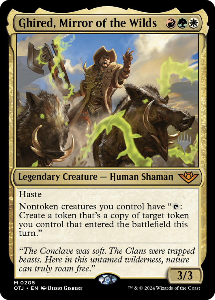 Ghired, Mirror of the Wilds (Promo Pack) [Outlaws of Thunder Junction Promos] | Grognard Games