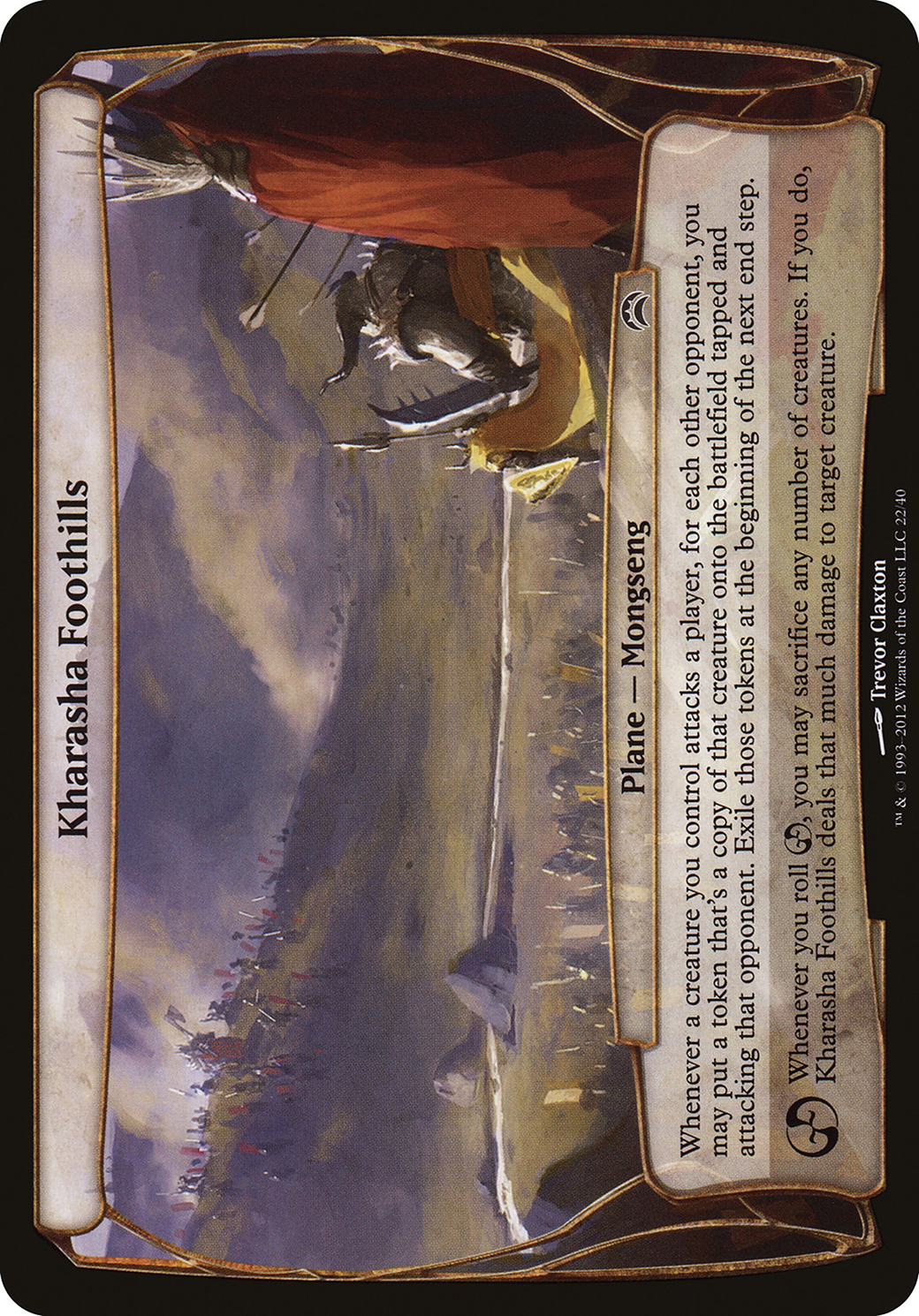 Kharasha Foothills (OVER-022) - Planechase 2012 Planes Foil | Grognard Games