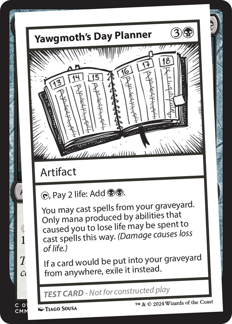 Yawgmoth's Day Planner [Mystery Booster 2 Playtest Cards] | Grognard Games