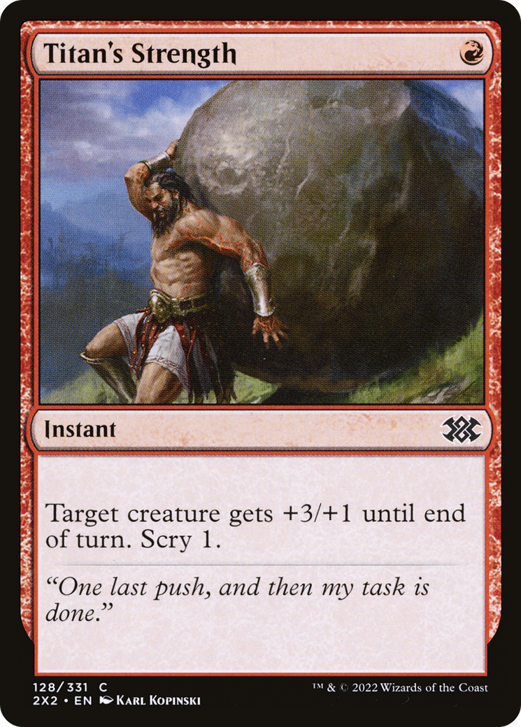 Titan's Strength [Double Masters 2022] | Grognard Games