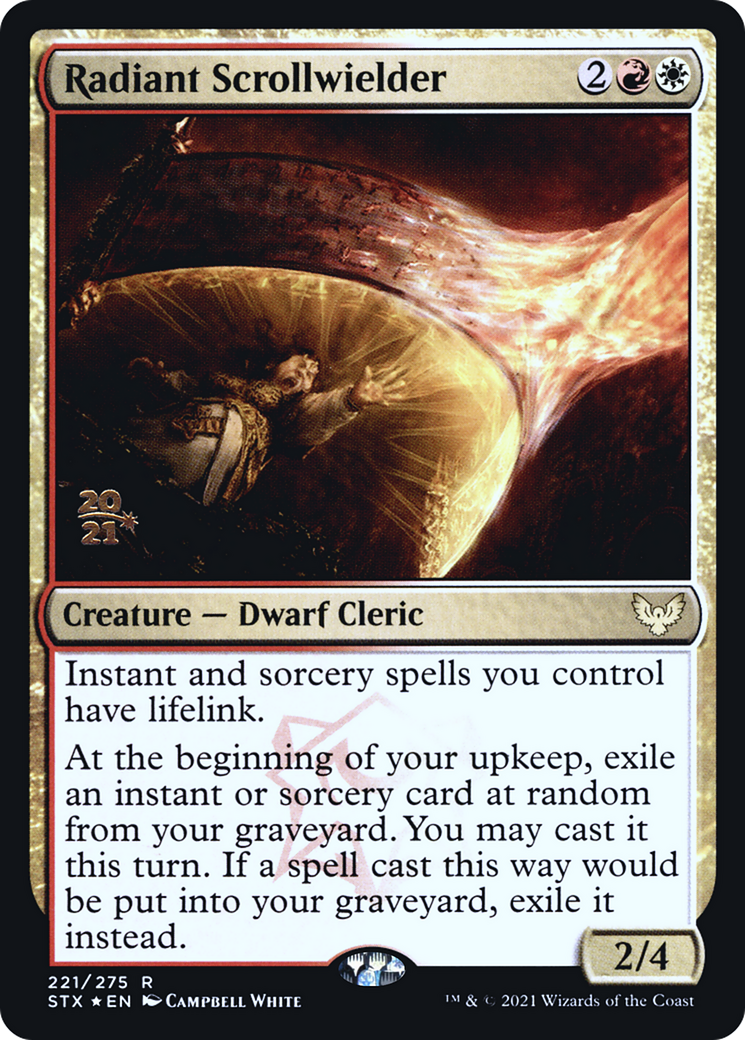 Radiant Scrollwielder [Strixhaven: School of Mages Prerelease Promos] | Grognard Games