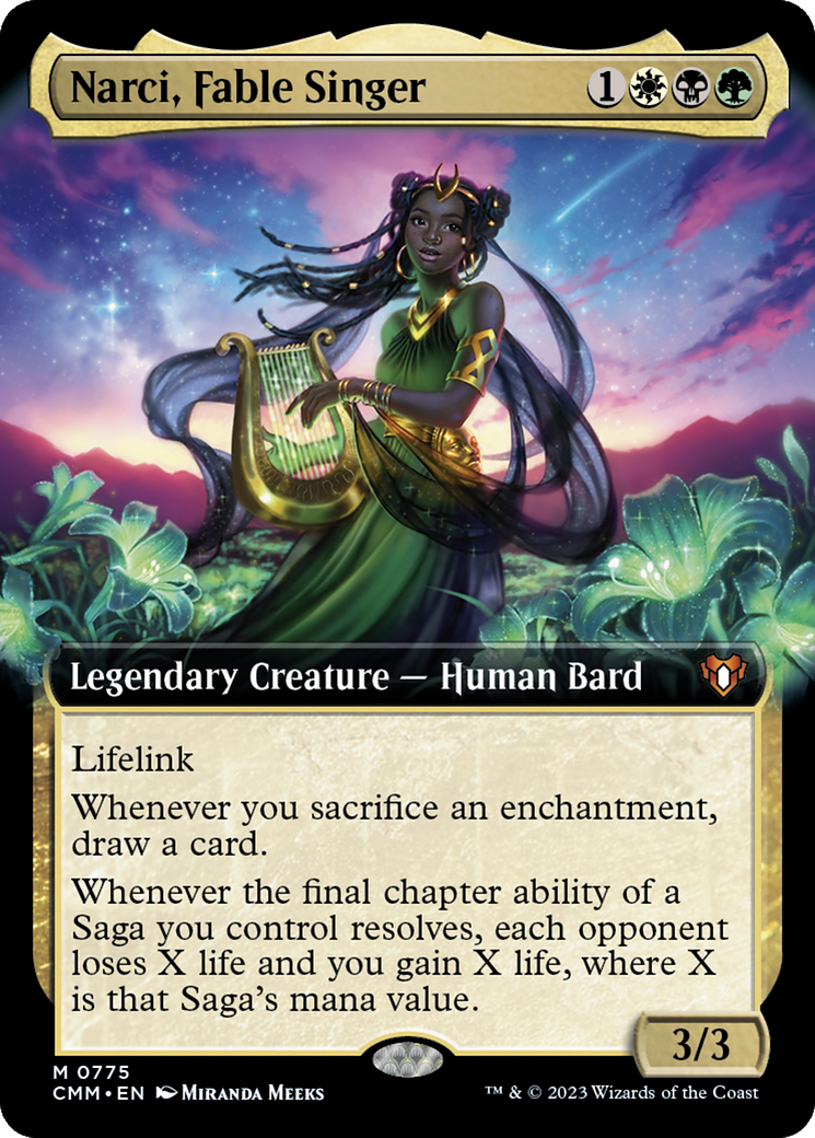 Narci, Fable Singer (Extended Art) [Commander Masters] | Grognard Games